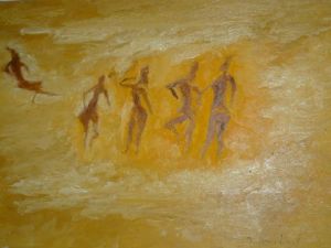 Voir le détail de cette oeuvre: Les danseuses de tyanaba au tassili n'Ajjer